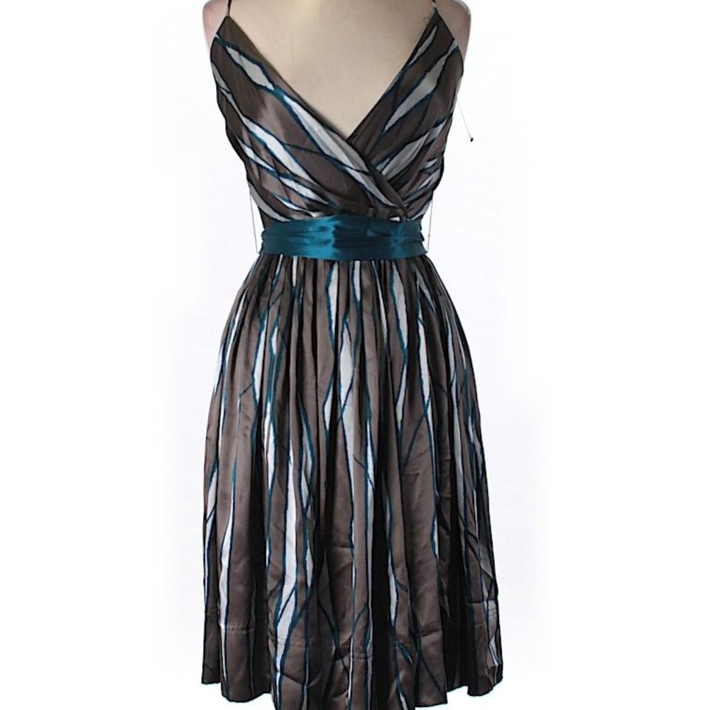 LIKE NEW $170 Steve Madden Silk Blue Grey Dress